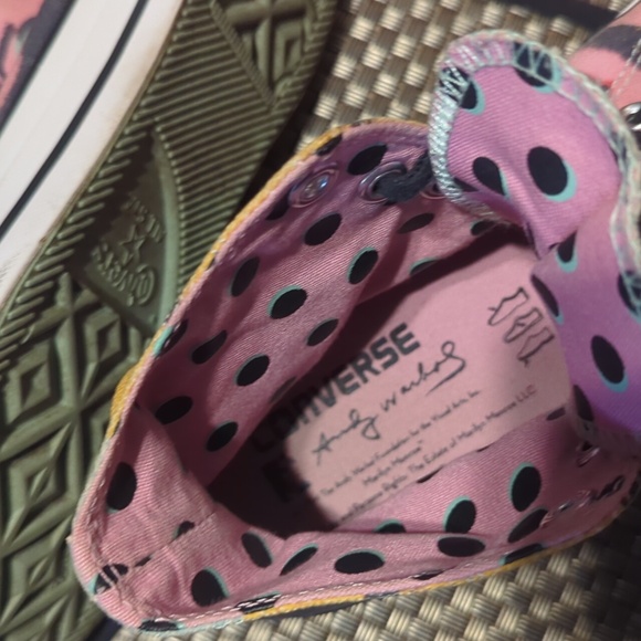 Andy Warhol/Marilyn Monroe high top chucks - Picture 3 of 7